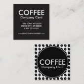 Kaffeekarte Quadratische Visitenkarte (Vorne/Hinten)