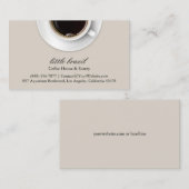 Kaffeekarte Visitenkarte (Vorne/Hinten)