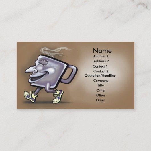 Kaffeekarte Visitenkarte (Vorderseite)