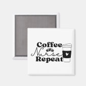 Kaffeekärte wiederholen magnet (Vorderseite/Rückseite)