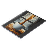 Kaffeekaskade Kunst mit Surreal Wasserfall Flow Notizblock (Linke Seite)