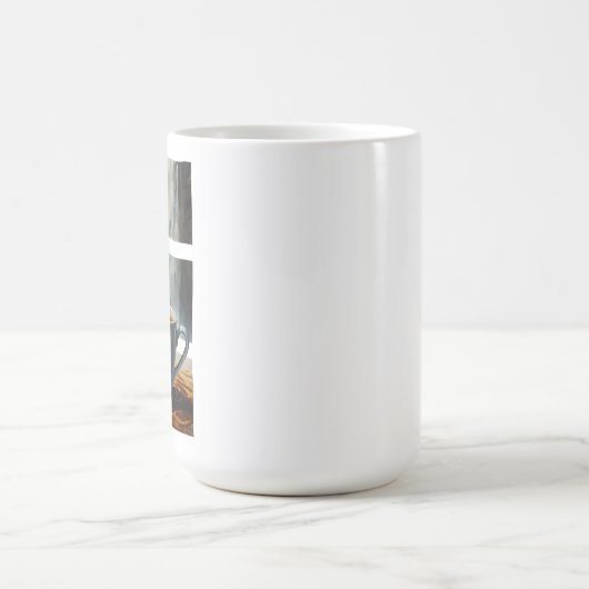 Kaffeekaskade Kunst mit Surreal Wasserfall Flow Verwandlungstasse (Zentrum)