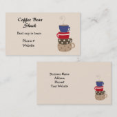 Kaffeekassen-Visitenkarte Visitenkarte (Vorne/Hinten)