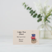 Kaffeekassen-Visitenkarte Visitenkarte (Stehend Vorderseite)