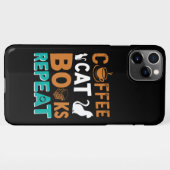 Kaffeekästen Wiederholung, Lesen und Kaffeeliebhab iPhone Hülle (Rückseite (Horizontal))