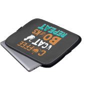 Kaffeekästen Wiederholung, Lesen und Kaffeeliebhab Laptopschutzhülle (Vorne Knopf)