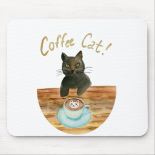 Kaffeekatze 1 mousepad