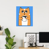 Kaffeekatze Wired Kitty Poster (Heimbüro)