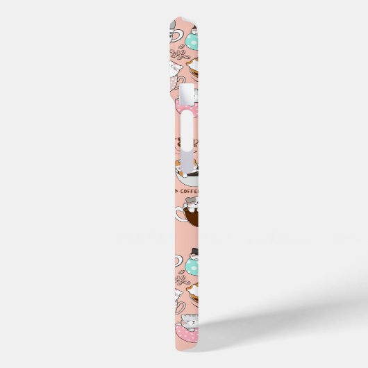 Kaffeekatzen Funny Case-Mate iPhone Hülle (Rückseite / Links)