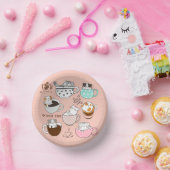 Kaffeekatzen Funny Pappteller (Party)