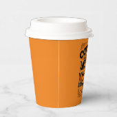 Kaffeekatzen Hexen Zauber Halloween-Party Pappbecher (Rechts)