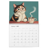 Kaffeekatzen Kalender (Jan 2027)