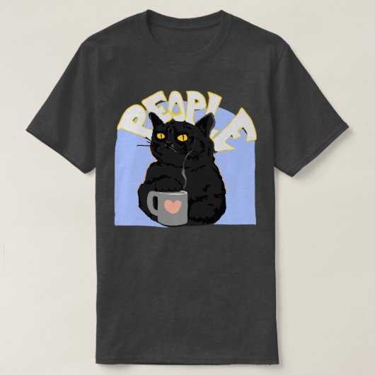 Kaffeekatzen T-Shirt (Design vorne)