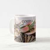 Kaffeekatzen und Bücher Tasse (Vorderseite Links)