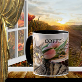 Kaffeekatzen und Bücher Tasse