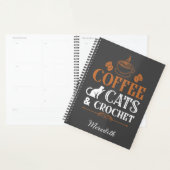 Kaffeekatzen und Crochet Spiral Planner Planer (Anzeige)
