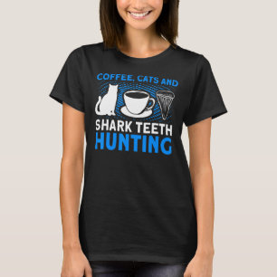 Kaffeekatzen und Haiszähne Jäger T-Shirt