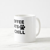 Kaffeekatzen und -kälte kaffeetasse (VorderseiteRechts)