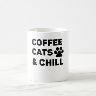 Kaffeekatzen und -kälte kaffeetasse