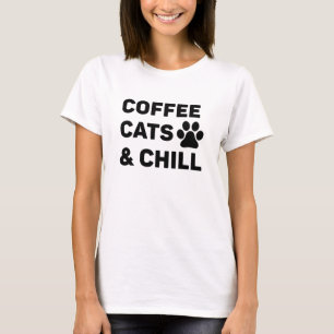 Kaffeekatzen und -kälte T-Shirt