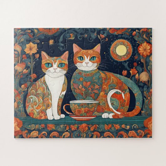 Kaffeekatzenrätsel Puzzle (Horizontal)
