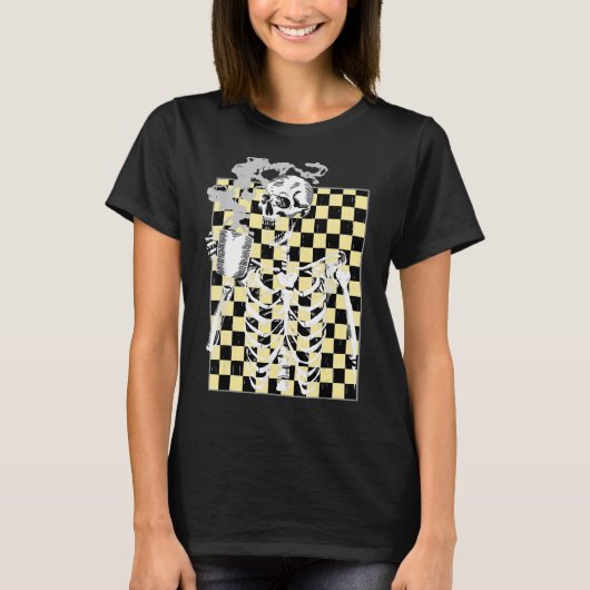 Kaffeekelett Kaffee Leopard Männer Wo T-Shirt (Vorderseite)