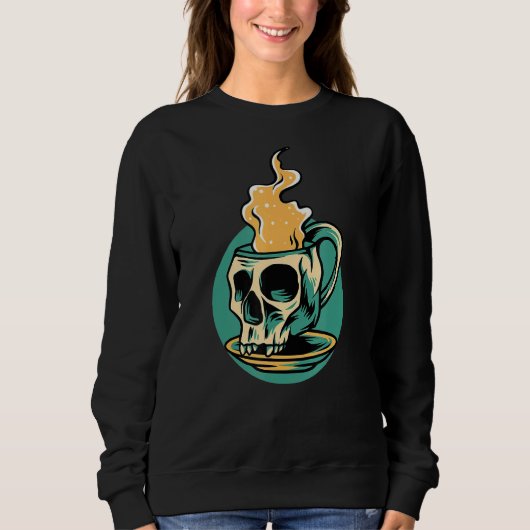 Kaffeekelett Kaffee trinken Kaffee Sweatshirt (Vorderseite)