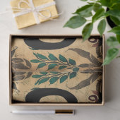 Kaffeekirsche, flüchtige Collage Seidenpapier (Geschenk)