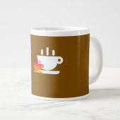 Kaffeeklatsch Brau Jumbo-Tasse (Vorderseite Rechts)
