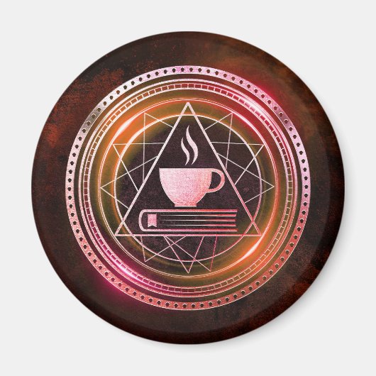 Kaffeeklatsch Burgund Magnet (Vorne)