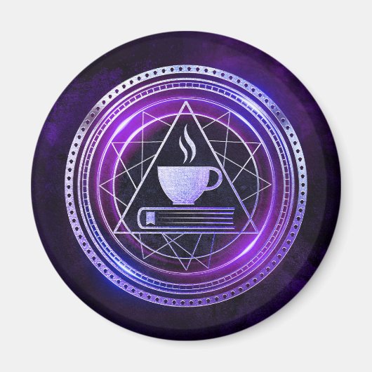 Kaffeeklatsch Lila Magnet (Vorne)