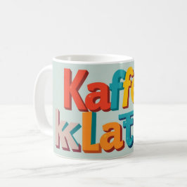Kaffeeklatsch Personalisierter deutscher Kaffeetre Kaffeetasse