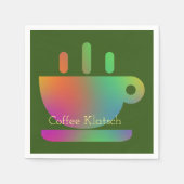 Kaffeeklatsch-Verlauf Serviette (Vorderseite)