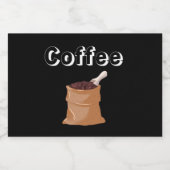 Kaffeekleber Lebensmitteletikett (Einzelnes Label)