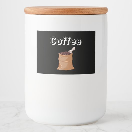 Kaffeekleber Lebensmitteletikett (Vorderseite)