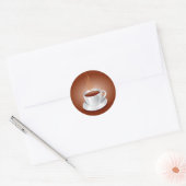 Kaffeekleber Runder Aufkleber (Umschlag)