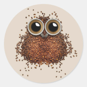 Kaffeekleber Runder Aufkleber