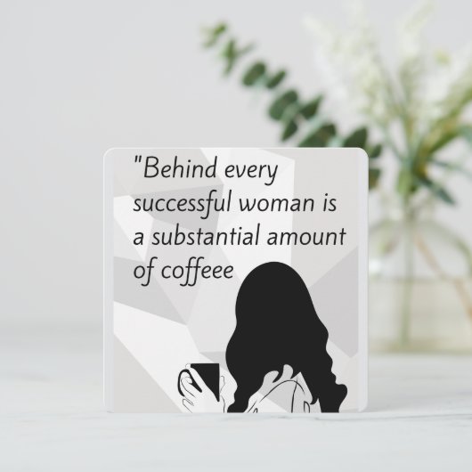 Kaffeekochen Einladung (Stehend Vorderseite)