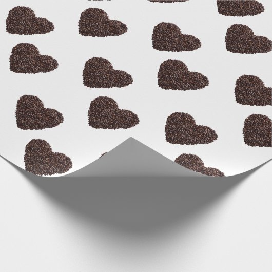 Kaffeekochen Holzkastenschild Geschenkpapier (Ecke)