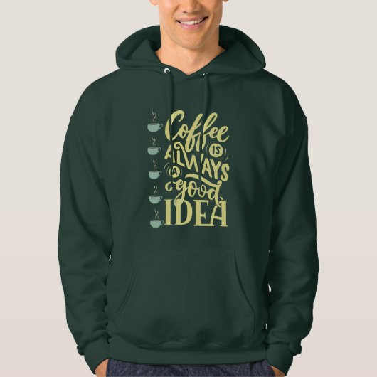 Kaffeekochen Hoodie (Vorderseite)