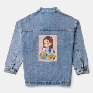 Kaffeekochen Jeansjacke