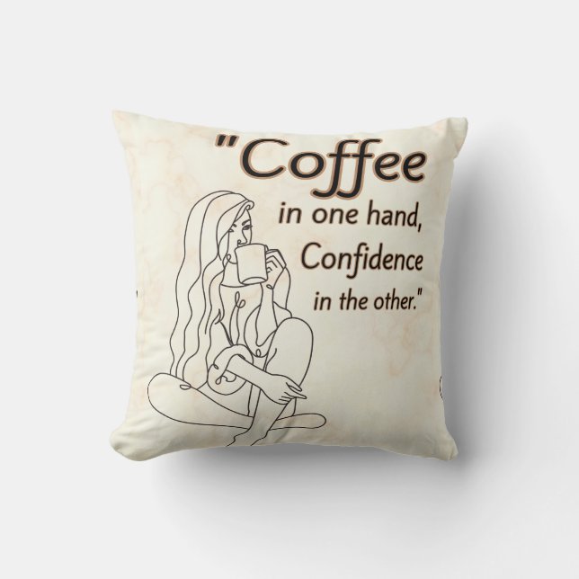 Kaffeekochen Kissen (Vorderseite)