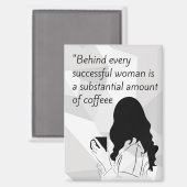 Kaffeekochen Magnet (Vorderseite/Rückseite)