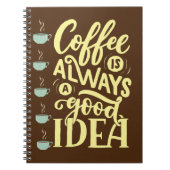 Kaffeekochen Notizblock (Vorderseite)