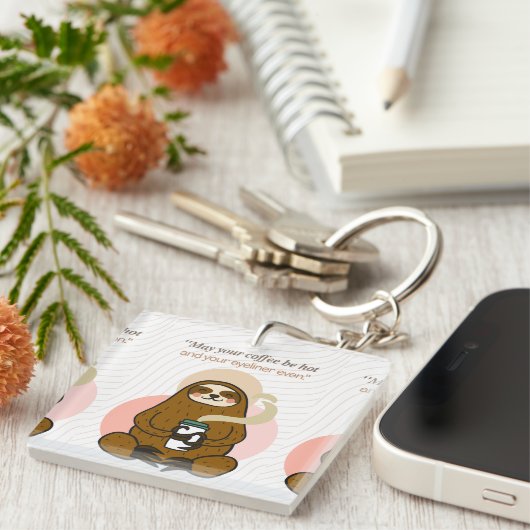 Kaffeekochen Schlüsselanhänger (Vorderseite rechts)