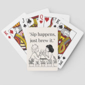 Kaffeekochen Spielkarten (Rückseite)