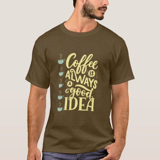 Kaffeekochen T-Shirt (Vorderseite)