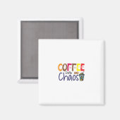 Kaffeekocher und -kaffee magnet (Vorderseite/Rückseite)