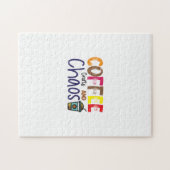 Kaffeekocher und -kaffee puzzle (Horizontal)