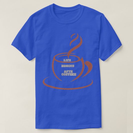 Kaffeekoffe klassisch T-Shirt (Design vorne)